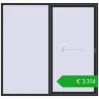 Ustalenie cen Przesuwane drzwi tarasowe 2300x2200 mm PATIO DOOR REHAU BRILLANT DESIGN ANTHRACITE_GREY_GLATT dwustronny. Cena: 3314,20 €