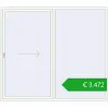Pricing Sliding patio doors 2500x2200 mm PATIO DOOR REHAU SYNEGO RAL 9016 Traffic white two-sided. Price: 3471,66 €