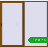 Pricing Sliding patio doors 2400x2350 mm PATIO DOOR REHAU SYNEGO GOLDEN OAK two-sided. Price: 16 287.75 PLN