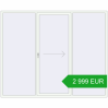 Pricing Sliding patio doors 2700x2200 mm PATIO DOOR REHAU BRILLANT DESIGN RAL 9016 Traffic white two-sided. Price: 2 998.55 EUR