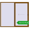 Pricing Sliding patio doors 2400x2100 mm PATIO DOOR REHAU SYNEGO GOLDEN OAK two-sided. Price: 16 413.22 PLN