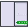 Pricing Sliding patio doors 2500x2300 mm REHAU SYNEGO SLIDE ANTHRACITE_GREY_STRUKTURAL two-sided. Price: 19 517.58 PLN