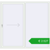 Pricing Sliding patio doors 2100x2000 mm PATIO DOOR REHAU BRILLANT DESIGN RAL 9016 Traffic white two-sided. Price: 2527,11 €
