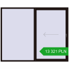 Pricing Sliding patio doors 2500x2000 mm PATIO DOOR REHAU BRILLANT DESIGN BLACK_BROWN two-sided. Price: 13 320.84 PLN