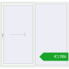 Pricing Sliding patio doors 2350x2250 mm PATIO DOOR REHAU SYNEGO RAL 9016 Traffic white two-sided. Price: 1985,81 €