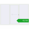 Pricing Sliding patio doors 3000x2200 mm PATIO DOOR REHAU SYNEGO RAL 9016 Traffic white two-sided. Price: 2753,41 €