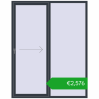 Ustalenie cen Przesuwane drzwi tarasowe 1800x2300 mm PATIO DOOR REHAU SYNEGO ANTHRACITE_GREY_STRUKTURAL dwustronny. Cena: 2576,09 €