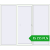 Pricing Sliding patio doors 2600x2200 mm PATIO DOOR REHAU SYNEGO RAL 9016 Traffic white two-sided. Price: 15 235.06 PLN