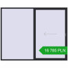 Pricing Sliding patio doors 2900x2300 mm PATIO DOOR REHAU SYNEGO BLACK_ULTI-MATT two-sided. Price: 16 785.42 PLN