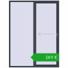 Pricing Sliding patio doors 1800x2400 mm REHAU SYNEGO SLIDE ANTHRACITE_GREY_STRUKTURAL two-sided. Price: 2410,55 €
