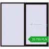 Pricing Sliding patio doors 2400x2200 mm REHAU GENEO HST BLACK_BROWN two-sided. Price: 33 754.7 PLN