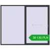 Pricing Sliding patio doors 2700x2200 mm REHAU GENEO HST ANTHRACITE_GREY_GLATT two-sided. Price: 38 129.97 PLN