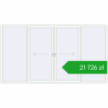 Ustalenie cen Przesuwane drzwi tarasowe 4000x2200 mm PATIO DOOR REHAU BRILLANT DESIGN RAL 9016 Traffic white dwustronny. Cena: 21 725,81 zł