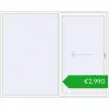 Pricing Sliding patio doors 2600x2100 mm PATIO DOOR REHAU SYNEGO RAL 9016 Traffic white two-sided. Price: 2990,23 €