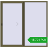 Pricing Sliding patio doors 2220x2150 mm PATIO DOOR REHAU SYNEGO QUARTZ_GREY two-sided. Price: 15 790.6 PLN