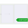 Pricing Sliding patio doors 3000x2200 mm PATIO DOOR REHAU BRILLANT DESIGN RAL 9016 Traffic white two-sided. Price: 3 006.94 EUR