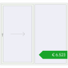 Pricing Sliding patio doors 2600x2400 mm REHAU GENEO HST RAL 9016 Traffic white two-sided. Price: 6523,32 €