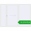 Pricing Sliding patio doors 2800x2100 mm PATIO DOOR REHAU SYNEGO RAL 9016 Traffic white two-sided. Price: 15 274.19 PLN
