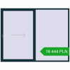 Pricing Sliding patio doors 2700x2100 mm PATIO DOOR REHAU SYNEGO STEEL_BLUE two-sided. Price: 16 443.74 PLN