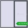 Pricing Sliding patio doors 2400x2400 mm REHAU SYNEGO SLIDE ANTHRACITE_GREY_STRUKTURAL two-sided. Price: 14 715.17 PLN