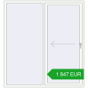 Ustalenie cen Przesuwane drzwi tarasowe 1800x1950 mm PATIO DOOR REHAU BRILLANT DESIGN RAL 9016 Traffic white dwustronny. Cena: 1 846.65 EUR