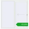 Pricing Sliding patio doors 2000x2100 mm REHAU SYNEGO SLIDE RAL 9016 Traffic white two-sided. Price: 2200,32 €