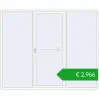Ustalenie cen Przesuwane drzwi tarasowe 2700x2200 mm PATIO DOOR REHAU BRILLANT DESIGN RAL 9016 Traffic white dwustronny. Cena: 2966,45 €