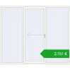 Ustalenie cen Przesuwane drzwi tarasowe 2600x2200 mm PATIO DOOR REHAU BRILLANT DESIGN RAL 9016 Traffic white dwustronny. Cena: 2760,55 €