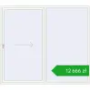 Ustalenie cen Przesuwane drzwi tarasowe 2500x2200 mm PATIO DOOR REHAU SYNEGO RAL 9016 Traffic white dwustronny. Cena: 12 665,98 zł
