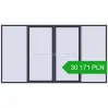 Pricing Sliding patio doors 4000x2200 mm PATIO DOOR REHAU SYNEGO ANTHRACITE_GREY_STRUKTURAL two-sided. Price: 30 171.13 PLN