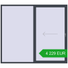 Pricing Sliding patio doors 2500x2200 mm PATIO DOOR REHAU SYNEGO ANTHRACITE_GREY_STRUKTURAL two-sided. Price: 4 228.83 EUR