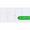 Pricing Sliding patio doors 4000x2000 mm PATIO DOOR REHAU SYNEGO RAL 9016 Traffic white two-sided. Price: 25 799.11 PLN