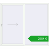 Ustalenie cen Przesuwane drzwi tarasowe 2600x2300 mm REHAU SYNEGO SLIDE RAL 9016 Traffic white dwustronny. Cena: 2554,01 €