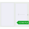 Pricing Sliding patio doors 2300x2000 mm PATIO DOOR REHAU SYNEGO RAL 9016 Traffic white two-sided. Price: 12 940.48 PLN