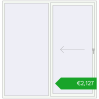 Pricing Sliding patio doors 2140x2210 mm REHAU SYNEGO SLIDE RAL 9016 Traffic white two-sided. Price: 2835,55 €