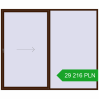 Pricing Sliding patio doors 3000x2500 mm REHAU GENEO HST MAHAGON_SAPELI two-sided. Price: 29 216.13 PLN