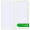 Ustalenie cen Przesuwane drzwi tarasowe 2200x2300 mm PATIO DOOR REHAU BRILLANT DESIGN RAL 9016 Traffic white dwustronny. Cena: 2249,47 €