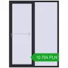 Pricing Sliding patio doors 1640x2200 mm REHAU SYNEGO SLIDE BLACK_ULTI-MATT two-sided. Price: 10 704.16 PLN