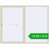 Pricing Sliding patio doors 2800x2200 mm PATIO DOOR REHAU SYNEGO PEARL_WHITE_BEIGE_52L-2 two-sided. Price: 16 850.82 PLN