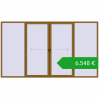 Ustalenie cen Przesuwane drzwi tarasowe 4000x2300 mm PATIO DOOR REHAU SYNEGO LIGHT_OAK dwustronny. Cena: 6547,60 €