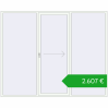 Pricing Sliding patio doors 2750x2230 mm PATIO DOOR REHAU BRILLANT DESIGN RAL 9016 Traffic white two-sided. Price: 2606,82 €