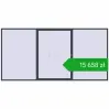 Pricing Sliding patio doors 4500x2200 mm PATIO DOOR REHAU BRILLANT DESIGN ANTHRACITE_GREY_STRUKTURAL two-sided. Price: 15 658,49 zł