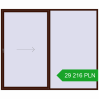 Pricing Sliding patio doors 3000x2500 mm REHAU GENEO HST BLACK_CHERRY two-sided. Price: 29 216.13 PLN