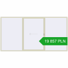 Pricing Sliding patio doors 4500x2300 mm PATIO DOOR REHAU SYNEGO PEARL_WHITE_BEIGE_52L-2 two-sided. Price: 19 856.68 PLN