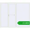 Ustalenie cen Przesuwane drzwi tarasowe 2600x2200 mm PATIO DOOR REHAU BRILLANT DESIGN RAL 9016 Traffic white dwustronny. Cena: 2805,02 €