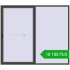 Pricing Sliding patio doors 2700x2330 mm PATIO DOOR REHAU SYNEGO BASALT_GREY two-sided. Price: 18 179.79 PLN