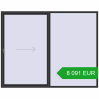 Pricing Sliding patio doors 2800x2200 mm REHAU GENEO HST ANTHRACITE_GREY_GLATT two-sided. Price: 8 091.19 EUR