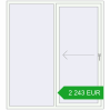 Pricing Sliding patio doors 1701x1895 mm PATIO DOOR REHAU BRILLANT DESIGN RAL 9016 Traffic white two-sided. Price: 2 242.76 EUR