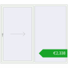 Pricing Sliding patio doors 2500x2200 mm PATIO DOOR REHAU SYNEGO RAL 9016 Traffic white two-sided. Price: 2337,82 €