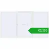 Pricing Przesuwane drzwi tarasowe 4200x2300 mm PATIO DOOR REHAU SYNEGO RAL 9016 Traffic white dwustronny. Price: 2230,03 €